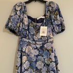 Rachel Parcell Puff Sleeve Lace Trim Midi Dress Photo 7