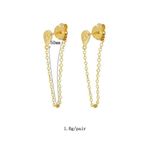 Boutique NEW 18k Gold Filled Women's Chain Dangle‎ Drop Earrings Photo 5