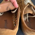 Free People NWOB Wimberly Woven Suede Leather Sneakers Tan Women’s Size 8.5 Photo 7