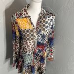 FOR THE REPUBLIC  Colorful Patchwork Blouse Photo 6