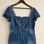 Free People We The Free CRVY Selena Slim Leg One-Piece Denim Jumpsuit Size XLFree People Photo 3