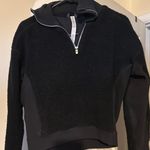 Lululemon Black Half-Zip Fleece Pullover Photo 0