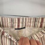 American Eagle ‎ Outfitters Women's Striped Skinny Jeans Off White Red Size 8 Photo 4