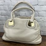 Michael Kors  Vanilla Satchel Bag Genuine Leather Gold Hardware Photo 1