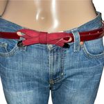 Kohls Burgundy Bow Tie Belt Photo 1