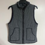 Staccato Women’s  Puffer Best‎ Gray White Polka Dots Size Large Photo 0