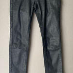 Rock 2 Planet sz 4 Black Coated Straight Leg Jeans Punk‎ Metal Photo 0