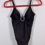 MiracleSuit Brown One Piece Beach Vacation Resortwear Adjustable Women Size 8 Photo 0