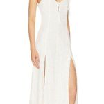 LPA Gabriella Eyelet Maxi Dress in Coconut Milk Small New Womens Cotton Photo 2