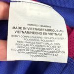 Nike  Running Dri-Fit V Neck Long Sleeve Top Womens Medium Blue‎ Pink Athletic Photo 6