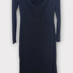 Band of Gypsies Band of the Free Black Draped Cocktail Dress with Side Slit NWT Size Medium Photo 0