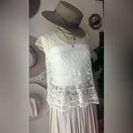 American Eagle Vintage‎  lace peplum Top Women’s SIZE MEDIUM coastal Cowgirl boho Photo 1