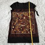 Tiana B . Women’s Bohemian cap sleeve sheath dress in black multicolored size XL Photo 5