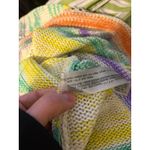 ZARA  Knit Crochet Striped Coverup Dress Beach Summer Boho‎ Festival Maxi L Photo 5