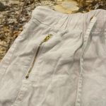 Inc international  Concepts white shorts with gold zippers and tie front Photo 3