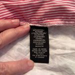 Sharagano Tunic Top Womens Size M Red & White Pinstripe front, white eyelet back Photo 4