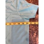 Callaway  Size Large Blue Pearl Snap Short Sleeve Polo Shirt Golf Pickleball Photo 5