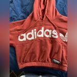 Adidas Women’s size Small Orange Cropped Hoodie Photo 1