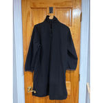 Maria B Black Embroidered Tunic Dress Kurta L Floral Boho Luxe Modest Size L Photo 2