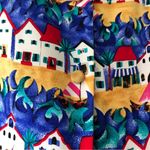 Doncaster Vintage Silk Beach Houses Blouse  Sz M Photo 1