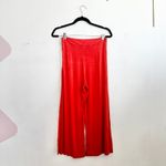 Milky Way Orange Wide Leg Palazzo Pants Boho Vacation Festival Resortwear Small Photo 1