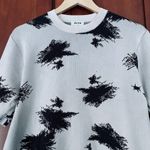Acne Studios Sweater Ink Splatter Print Short Sleeve Size Small FLAWS Photo 1