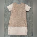 Hunter Bell  Pink Lace and Leather Short Sleeve Dress Photo 1