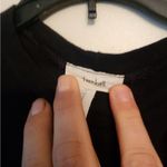 Teenbell black long sleeve cropped top motorcycle shirt size juniors medium Photo 1