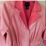 Doncaster Pink Pin Striped Jacket with Cinched Waist Large Photo 1