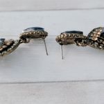 Vintage Stud Earrings Regal Large with Blue & Other Color Gems Photo 7