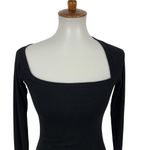 Alix NYC Bodysuit Medium Black Long Sleeve Slim Fit‎ Sexy Club Minimal Photo 1