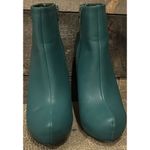 Allegra K  Green Faux Suede Round‎ Toe Jeweled Heel Ankle Boots SOLD Photo 3