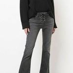 Nili Lotan Lace Up Vianca Jeans Black Size 25 Photo 0