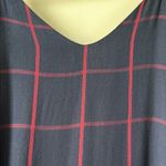 Rails NWOT!  Suki Tartan Navy and Red V-Neck Midi Slip Dress Photo 6