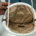 Vtg‎ Noble Handbags Inc NYC NY genuine leather bag purse White Photo 4