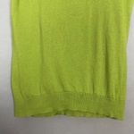 August Silk  Sweater Tank Top Sleeveless Cotton‎ Modal Women Sz Medium Lime Green Photo 3