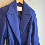 Ivy Oak Royal Blue Wool Blend Belted Long Length Coat Photo 1