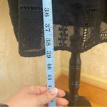 Johnny Was  ELLA SILK COTTON MINI DRESS BLACK EMBROIDERED PUFF SLEEVES Sz XL Photo 5