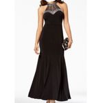 Say Yes To The Prom Dress Gown 5 Black Halter‎ Rhinestone Embellished Gown Long Size undefined Photo 1