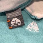 ACG Nike Quarter Zip Fleece Pullover Aqua Blue White Athletic Jacket Womens med Photo 2