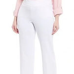 Investments - Women's White Straight Leg Pants Size 6p Photo 0