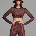 Ivy Park New Beyoncé x Adidas XS Monogram Crop Top NWT Sheer Activewear Bustier Photo 0