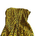 Bimba Y Lola Yellow Black Print Shift Dress Asymmetrical Unique Bold Size XS Photo 5