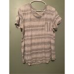 a.n.a  Striped Short Sleeve Scoop Neck Pocket T-shirt Size XXL Photo 1