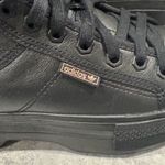 Diesel adidas Nizza Trek Sneakers Women's Size 7 Black Rose Gold Platform Leather Photo 6