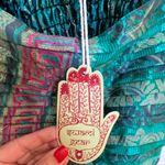 Elegant Teal and Purple Mini Dress Made In India Swami Gear Size L/XL Boho Green Size L Photo 6