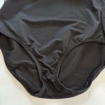 Lands End Black White Red Stripes Ribbed Underwire One Piece Swimsuit Size 12 Photo 5