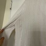 L'Academie chiffon sheer button down shimmer top size Medium Photo 5