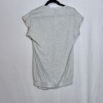 Koch Grey Linen Blend Boho Embroidered Trim Boxy Cap Sleeve Mini Dress Size XS Photo 1