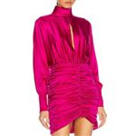 RETROFETE Silk Barbara Mini Dress in Orchid Pink size XS NEW $695 Photo 2
